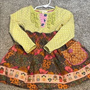 Matilda Jane Colorful Floral Long Sleeve Dress